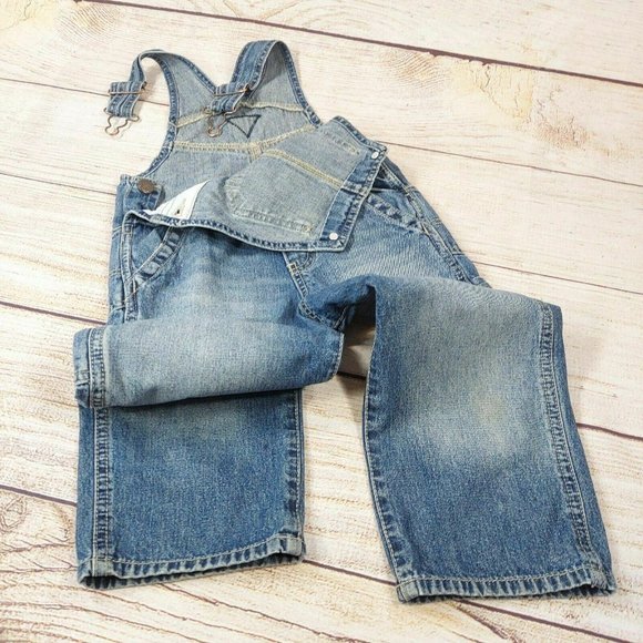 OshKosh B'gosh Toddler Unisex Girls/Boys Strap Long Pants Overall Blue Jeans 3T - Picture 3 of 7